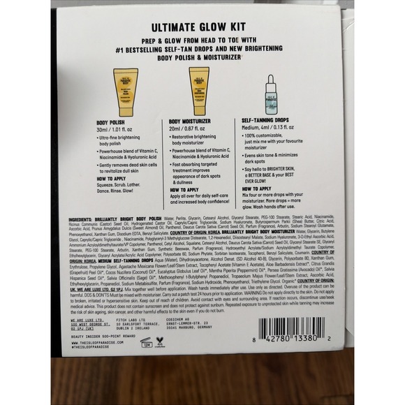 Sephora Beauty Insider Isle Of Paradise Ultimate Glow Kit NEW in box - Picture 3 of 3